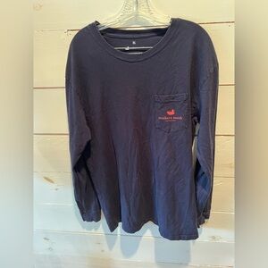 Southern Marsh Men’s Classic Navy Tee with Red Logo, see pics, XL, work shirt